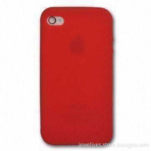 Cases for Apple's iPhone 4G, Made of Silicone Material, Available in Various Colors